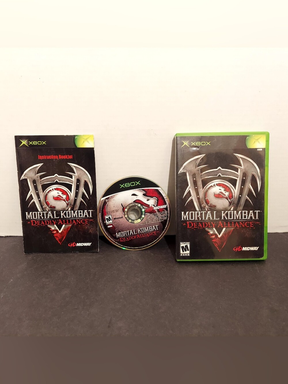 Mortal Kombat Deadly Alliance (Xbox, 2002) original Xbox Cib Complete W Manual